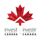 image of Canadian maple leaf with Invest Canada written underneath