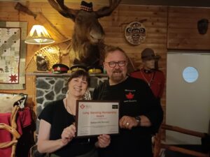 Restaurant Mondani receive a plaque for 20 years of membership of the NCCC
