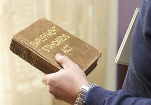 Photo of book of Employment Standards Act